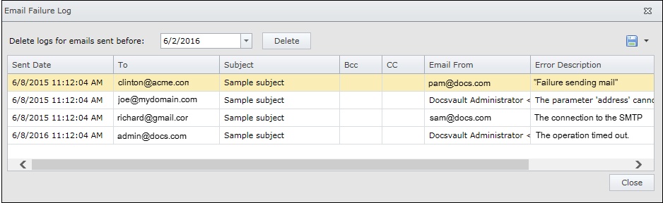 emailFailureLog