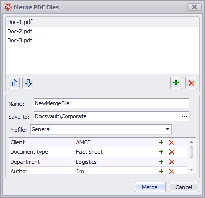 Merge Multiple PDF Files