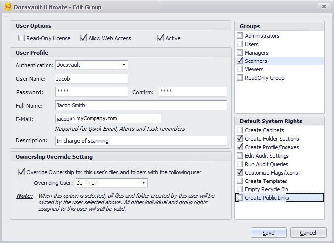 Creating a User