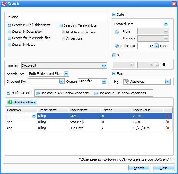 Setting the query