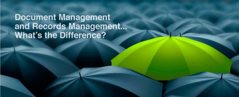 document management vs records management