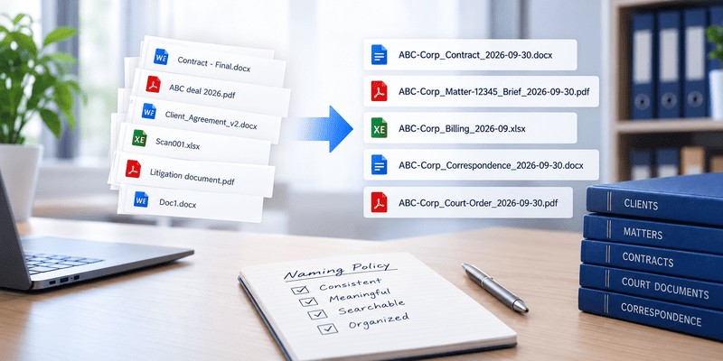 From Messy Files to Organised Documents