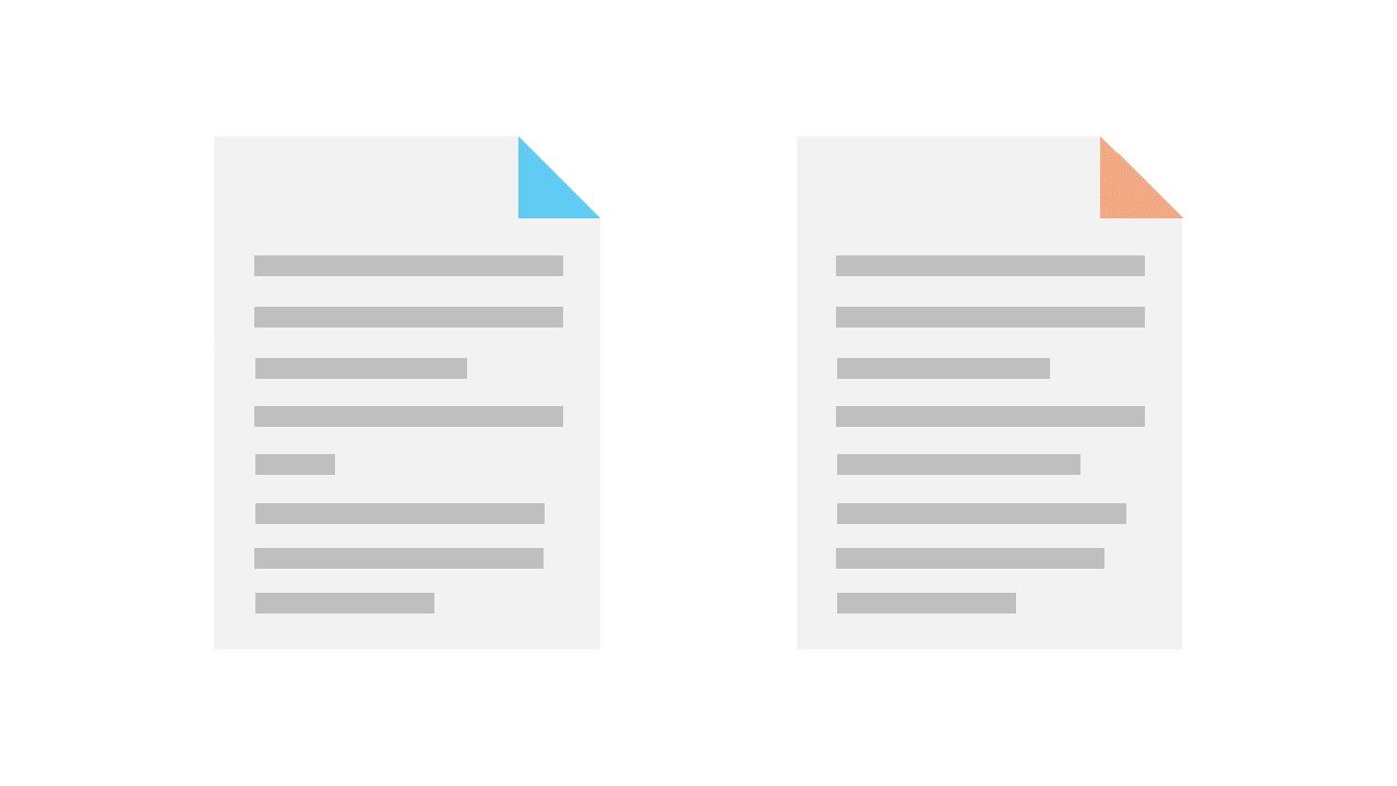 compare documents and versions