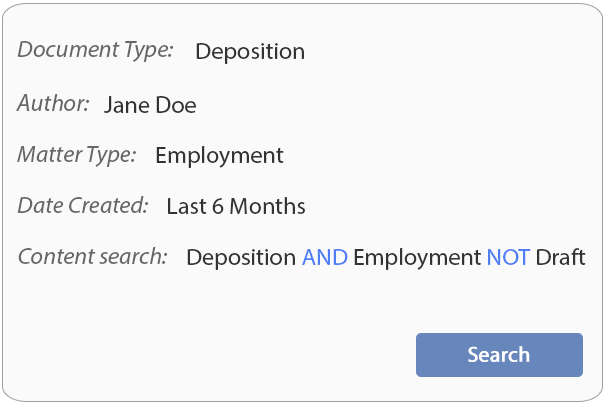 document search using indexes and content